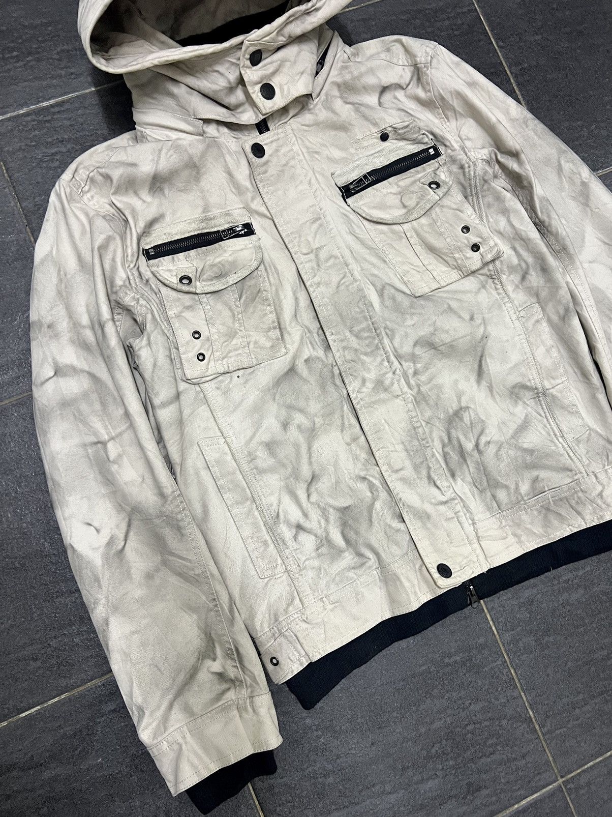 If Six Was Nine Y2K In The Attic Smoke Design Jacket Size US L / EU 52-54 / 3 - 19 Thumbnail