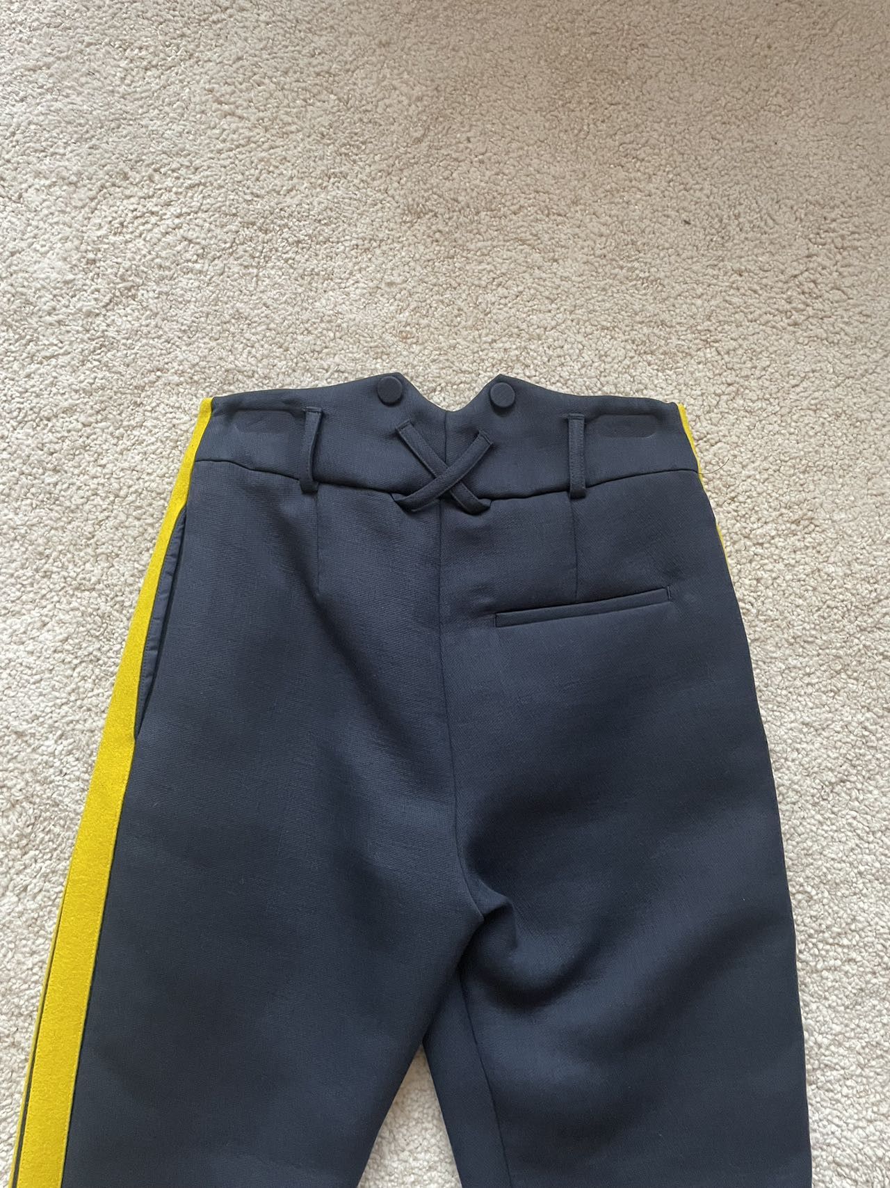 Off-White Off-White Cropped Side Stripe Trousers Size 25" / US 0 / IT 36 - 4 Thumbnail
