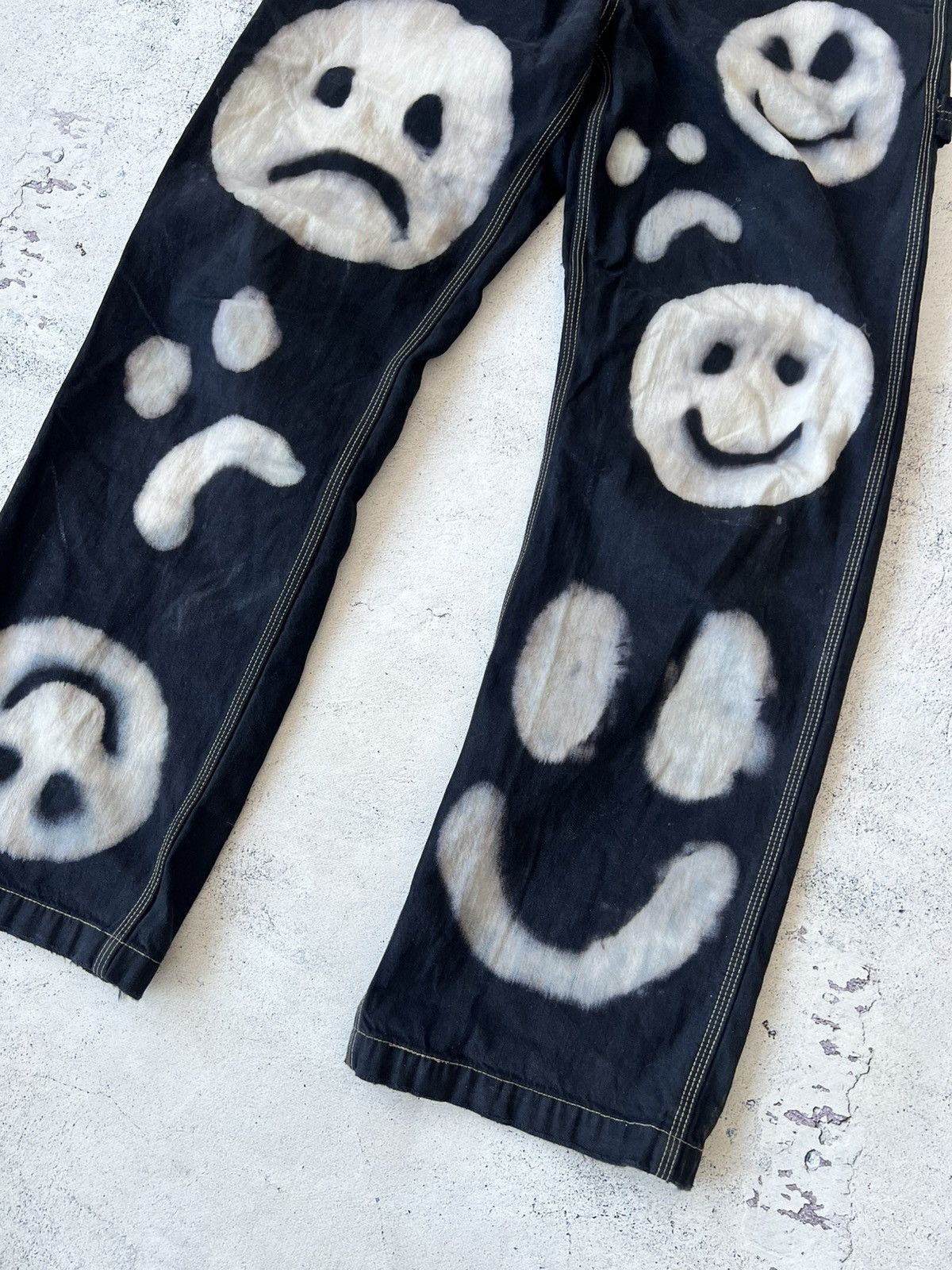 Levi's 🩸RARE🩸Levis Vintage Custom Smile Travis Scott Style Pants Size US 30 / EU 46 - 4 Thumbnail