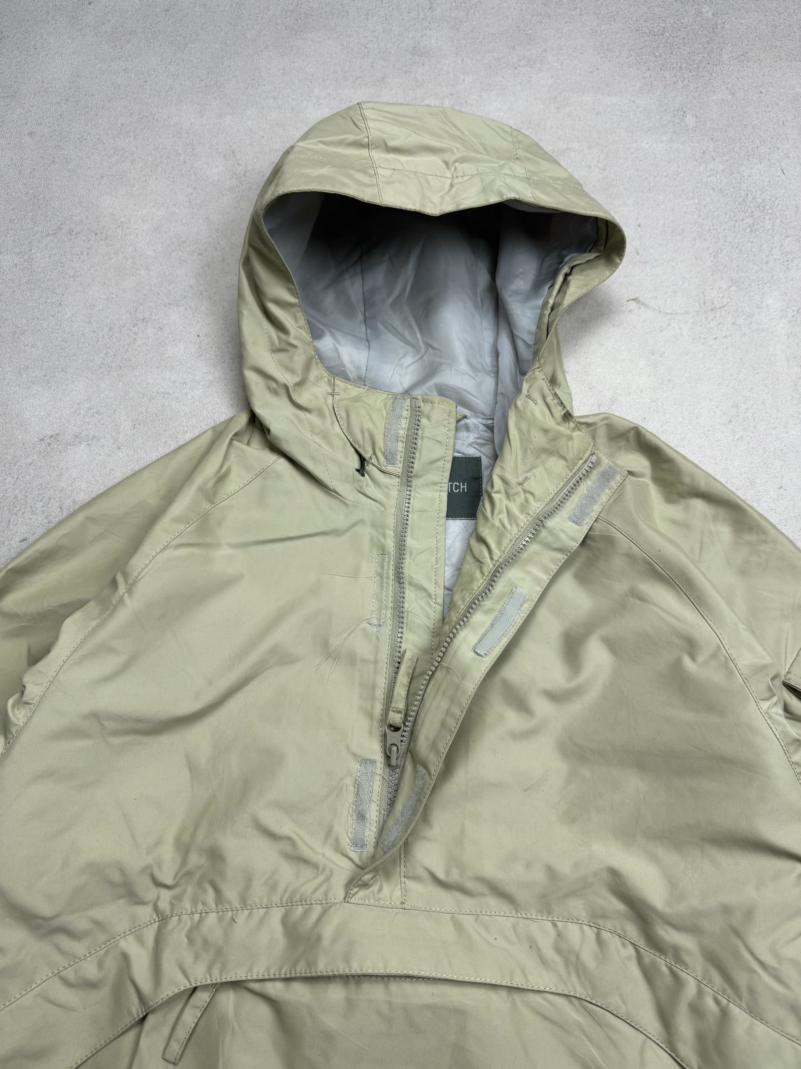 Japanese Brand Sasquatch Techwear Minimalist Beige Anorak Pullover Jacket Size US L / EU 52-54 / 3 - 3 Thumbnail