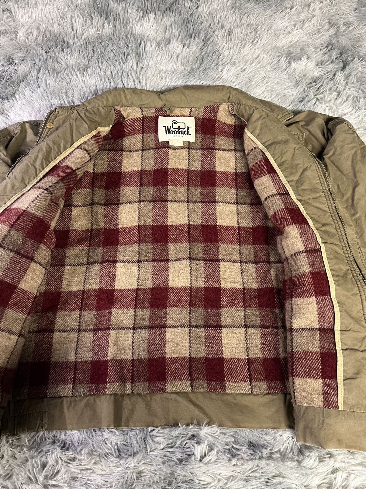 Woolrich Woolen Mills Woollrich aviator jacket | khaki/ vintage | man/ size L Size US L / EU 52-54 / 3 - 5 Thumbnail