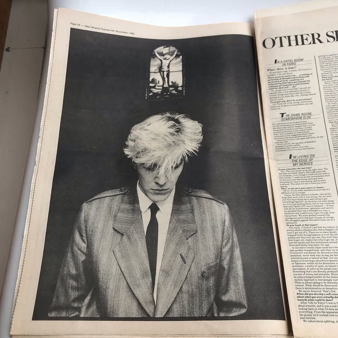 Band Tees × POP MAGAZINE × Vintage Vintage NME Magazine 6 November 1982 David Sylvian, The Who Size ONE SIZE - 6 Thumbnail