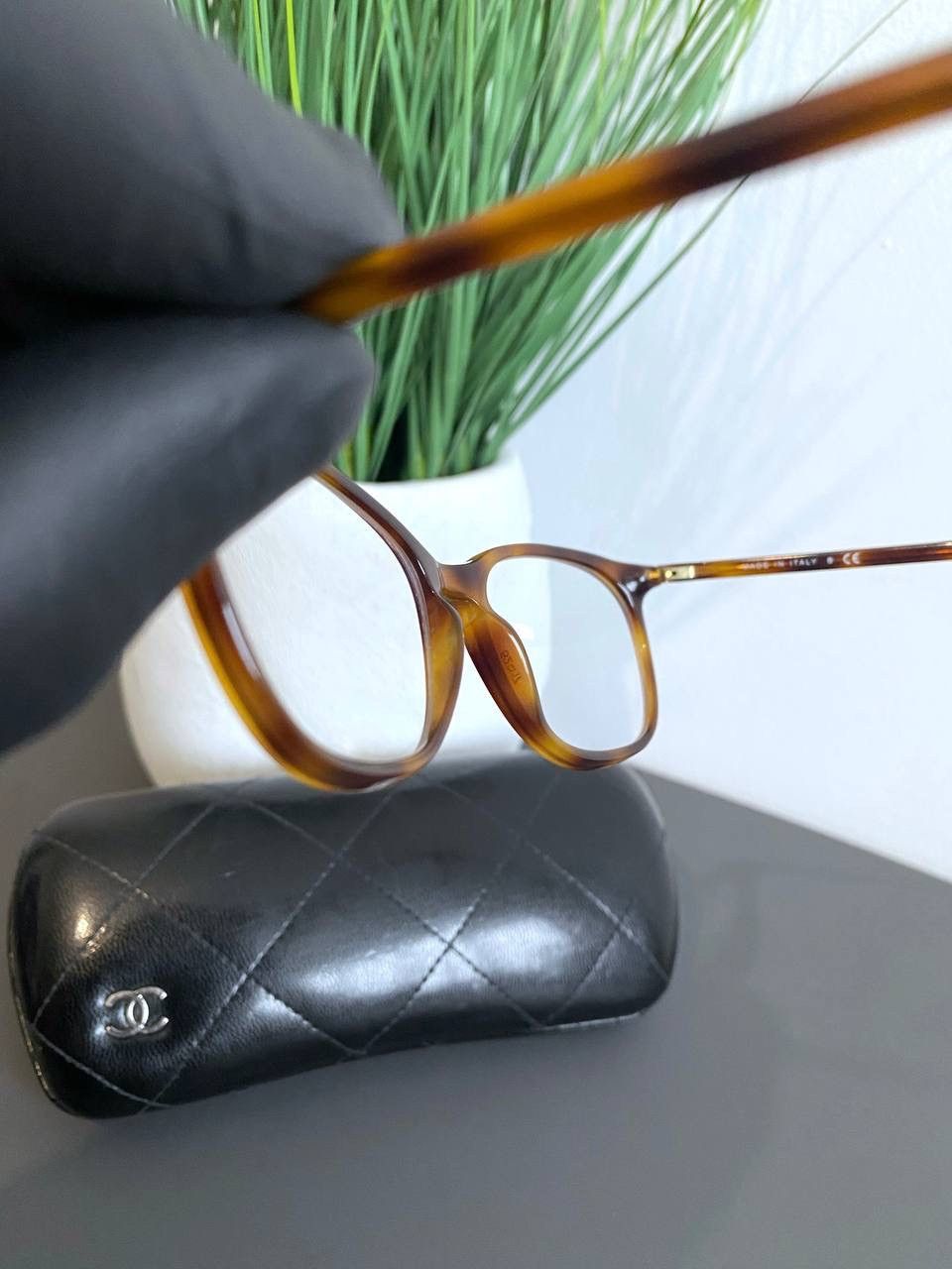 Chanel × Designer CHANEL Women's Rectangle Eyeglasses, 3281 c.1295 Size ONE SIZE - 20 Thumbnail