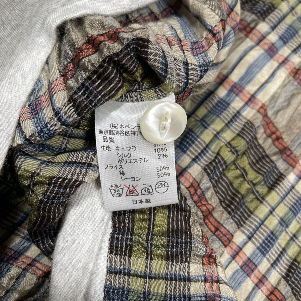 Needles × Nepenthes Needles Wrinkle Pleat Check Flannel Cardigan Size US M / EU 48-50 / 2 - 7 Thumbnail