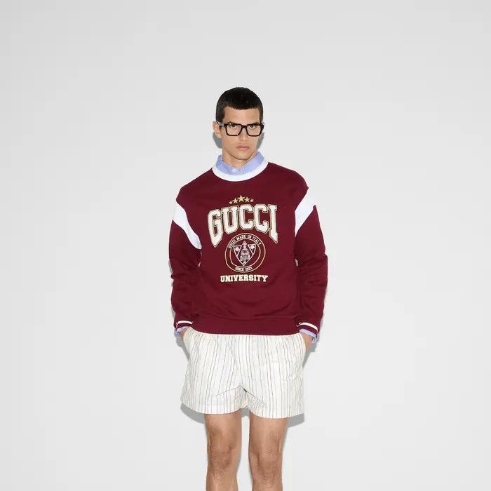 Gucci o1loc1c1125 806170 Embroidered Cotton Jersey Sweatshirt Size US S / EU 44-46 / 1 - 3 Thumbnail