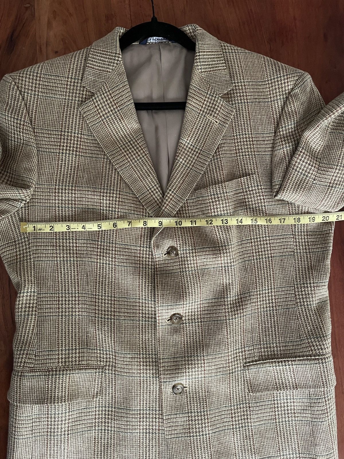 Burberry Burberry Plaid Notch-Lapel Blazer Size 40L - 8 Thumbnail