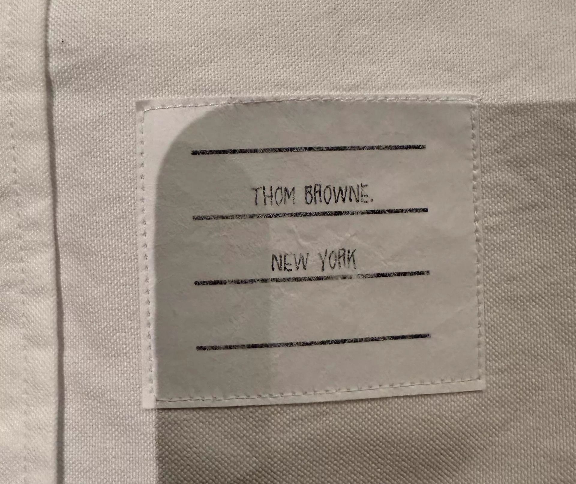 Thom Browne Thom Browne Tricolor Placket White Oxford Shirt Size 4 Size US XL / EU 56 / 4 - 3 Thumbnail
