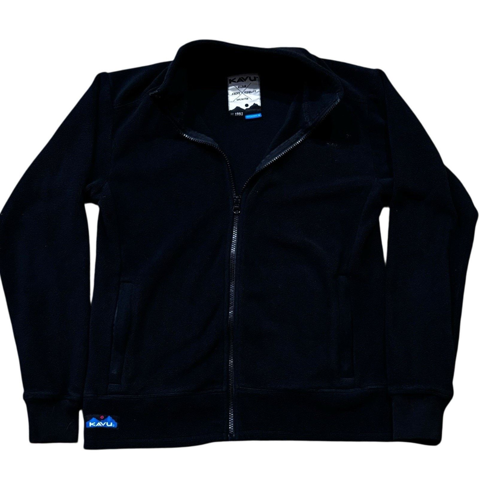 KAVU Kavu Black Fleece Full Zip Jacket Women's Small Gorpcore Size S / US 4 / IT 40 - 1 Thumbnail