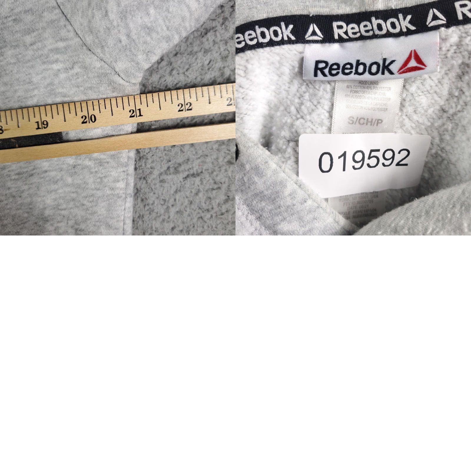 Reebok Reebok Hoodie Mens Small Gray Pullover Casual Sweatshirt with Logo Size US S / EU 44-46 / 1 - 8 Thumbnail