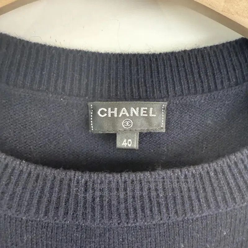 Chanel Chanel Blue Cashmere Long Sleeve Dress . Size XS / US 0-2 / IT 36-38 - 5 Thumbnail