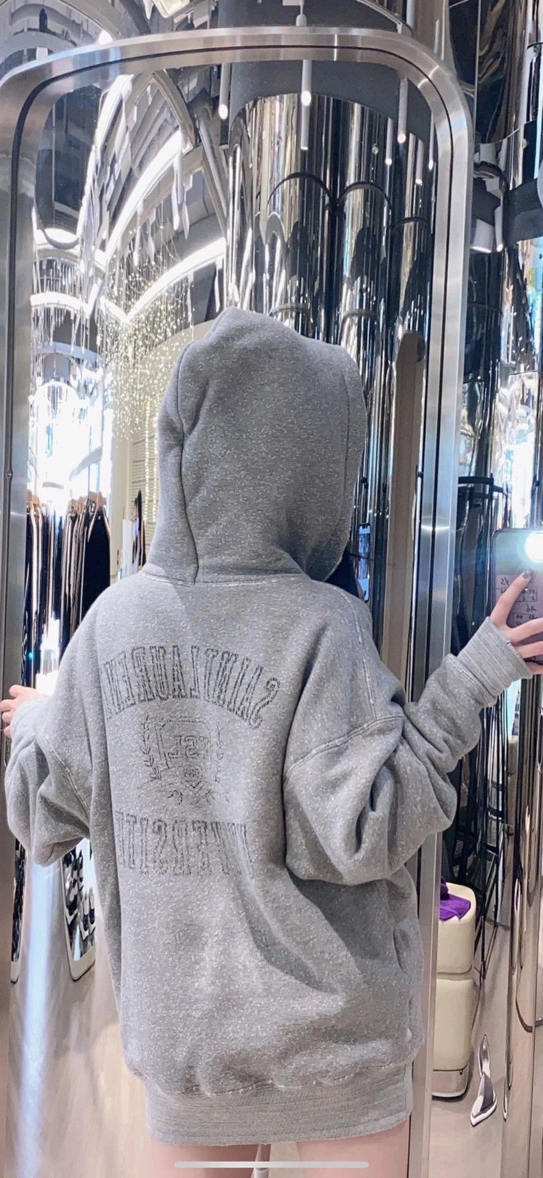 Saint Laurent Paris Saint Laurent Paris Saint Laurent Gray Hoodie for Women-25 Size US XS / EU 42 / 0 - 1 Thumbnail