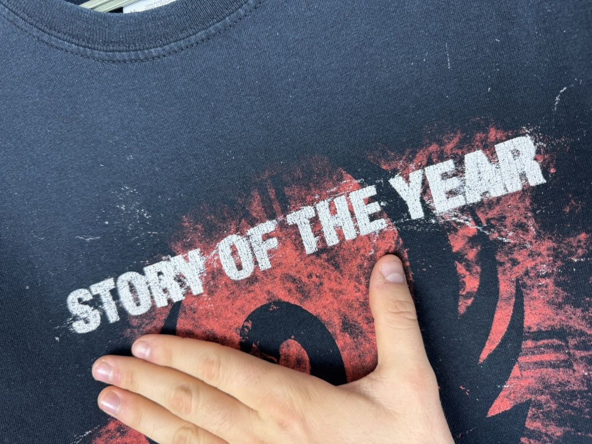 Band Tees Vintage 2008 Story Of The Year Distressed T-shirt Size US M / EU 48-50 / 2 - 9 Thumbnail