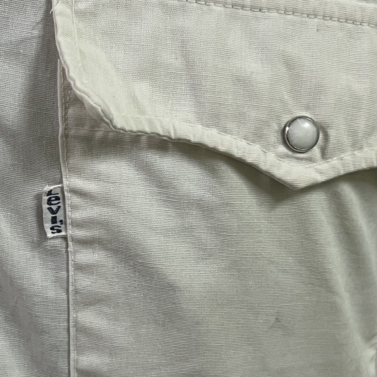 Levi's × Levi's Vintage Clothing × Vintage Vintage 70s Levi's White Tab Chambray Western Shirt Size US M / EU 48-50 / 2 - 4 Thumbnail
