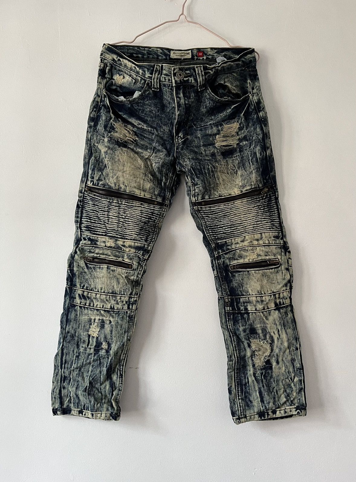 Vintage Vintage Balmain Biker Denim Style R&D Denim Size US 32 / EU 48 - 1 Thumbnail