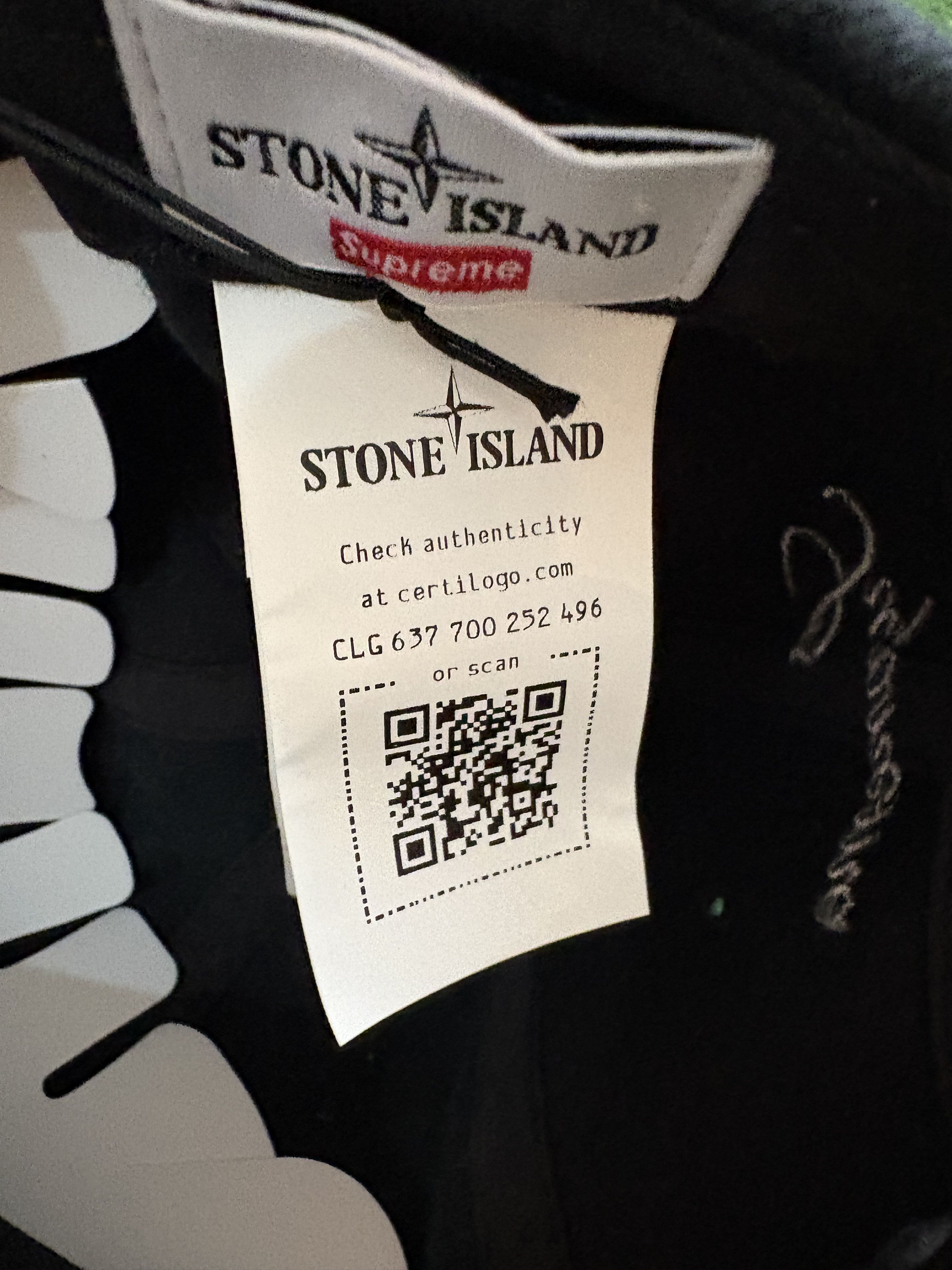Stone Island × Supreme Supreme x Stone Island Cap 6 Pan Black Denim FW23 Size ONE SIZE - 8 Thumbnail