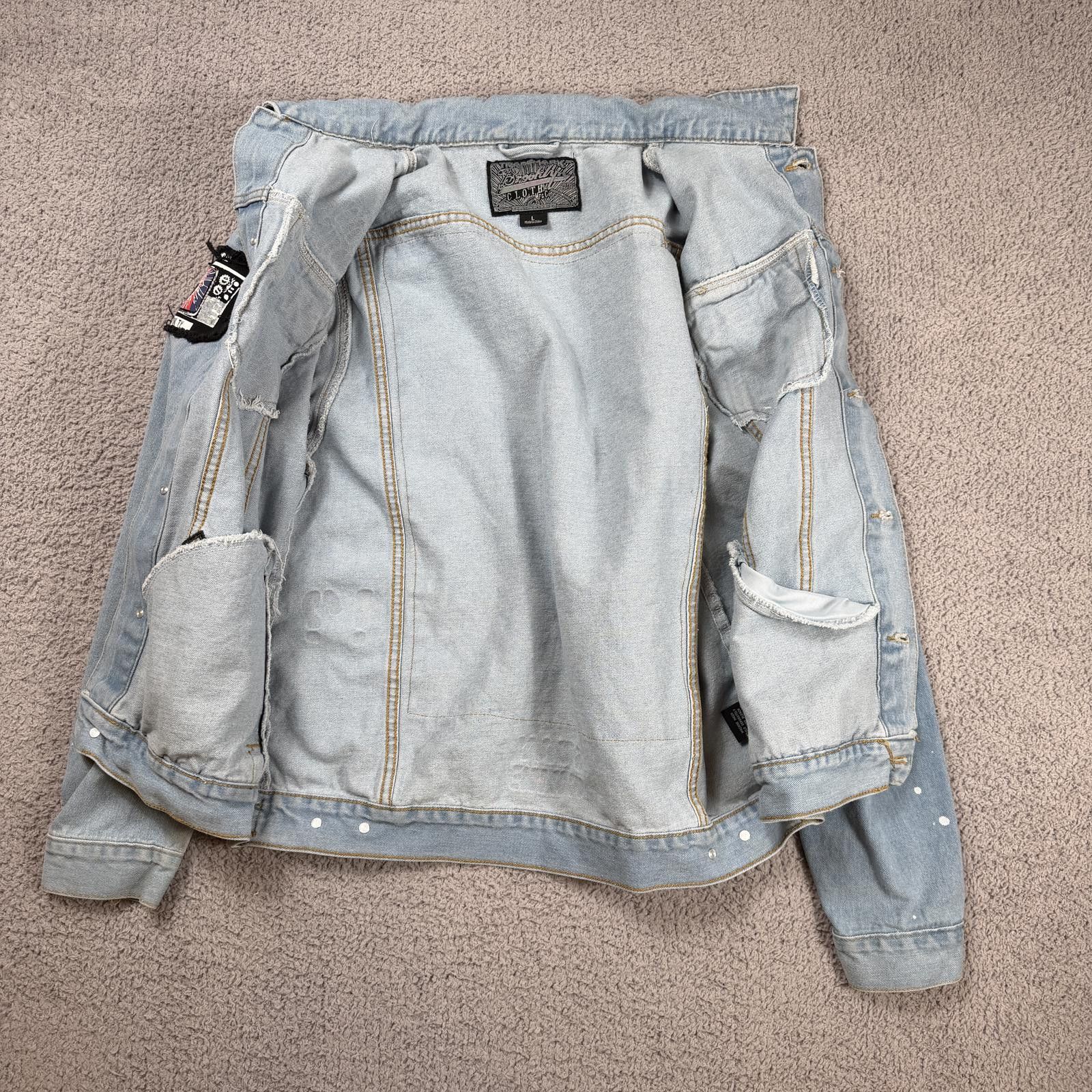 Brooklyn Cloth Brooklyn Cloth Denim Jean Jacket Mens L Patch Stay Woke Size US L / EU 52-54 / 3 - 8 Thumbnail
