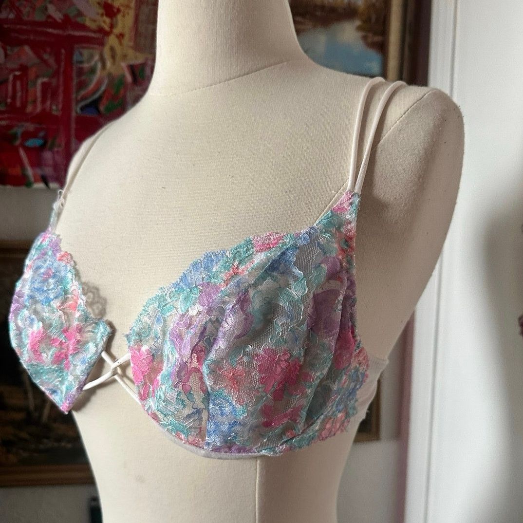 Other jaclyn smith multicolored floral lace bra Size ONE SIZE - 2 Thumbnail