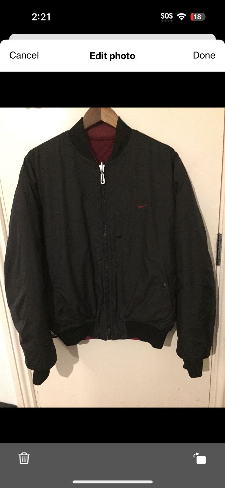 Nike Nike NSW Made in Italy Reversible Bomber Jacket Size US S / EU 44-46 / 1 - 1 Thumbnail