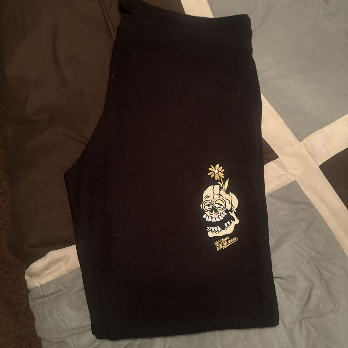 Other NEW Your Highness Blooming Skull joggers- BLACK XXL Size US 40 / EU 56 - 1 Thumbnail