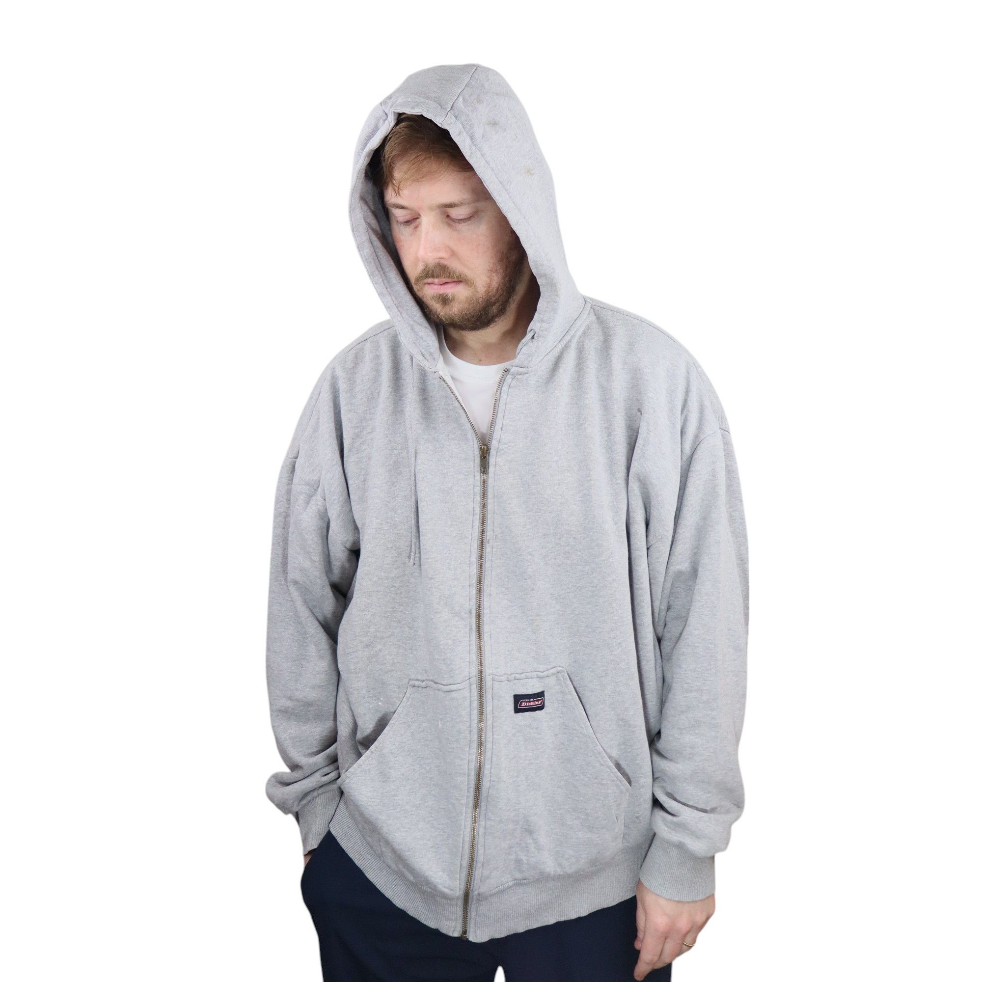 Carhartt × Dickies × Vintage 90s Dickies Thermal Lined Boxy Baggy Zip Up Hoodie 2XL 3XL Size US XXL / EU 58 / 5 - 2 Thumbnail
