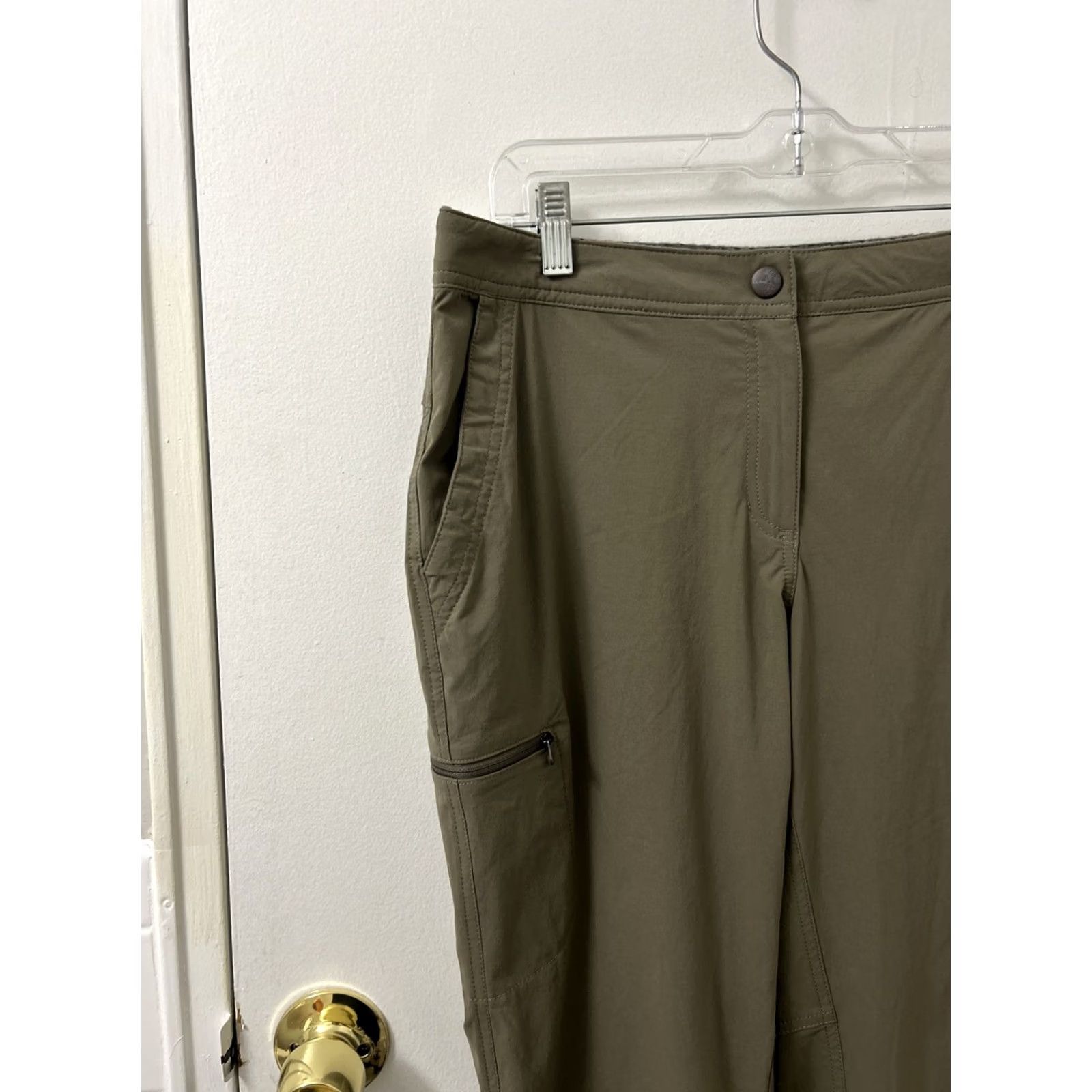 Vintage LL Bean Trail Pants Womens 10 Brown Water Repellent UPF 50+ Cargo Straight Leg 32x31 Mens Womens Girls Boys Size 24" / US 00 / IT 34 - 4 Thumbnail
