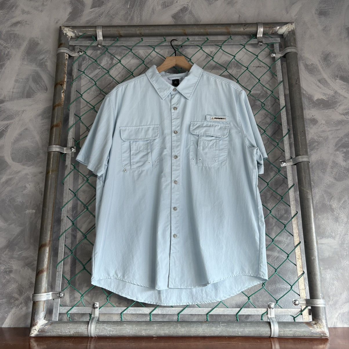 Harmont & Blaine Haimont Button Up Shirt Mens XL Sky Blue Size US XL / EU 56 / 4 - 1 Thumbnail