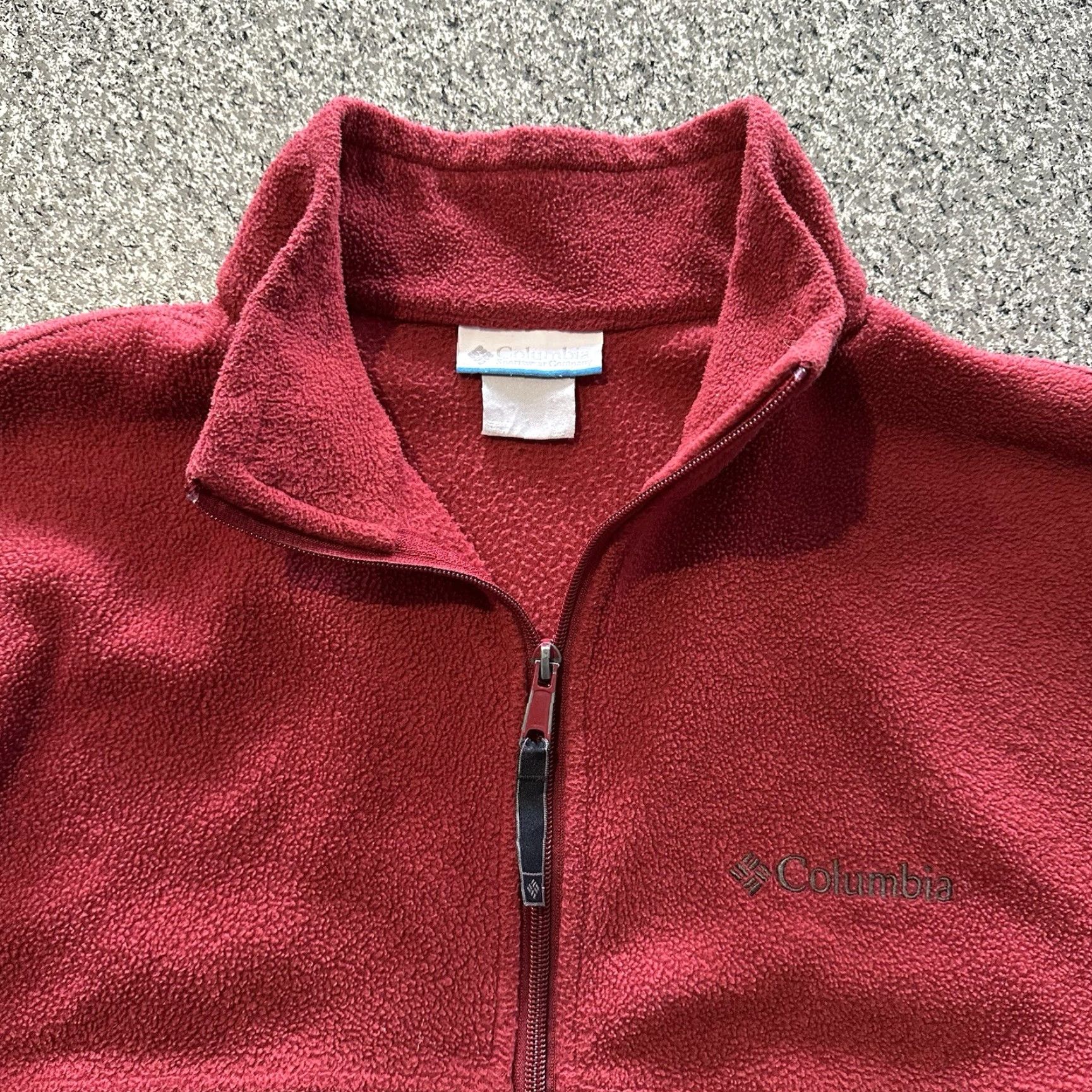 Vintage Columbia Fleece Jacket Mens XL Red Full Zip Outdoor Hiking Cinch Size US XL / EU 56 / 4 - 3 Thumbnail