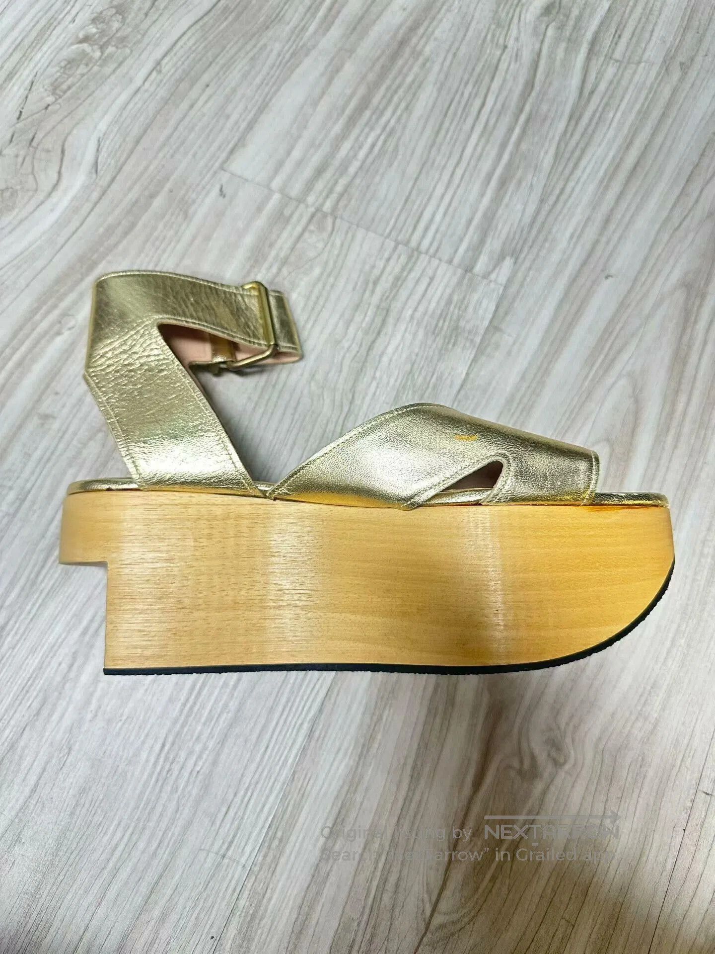 Vivienne Westwood Vivienne Westwood Gold Saturn Sandals. Size US 4.5 / IT 34.5 - 2 Thumbnail