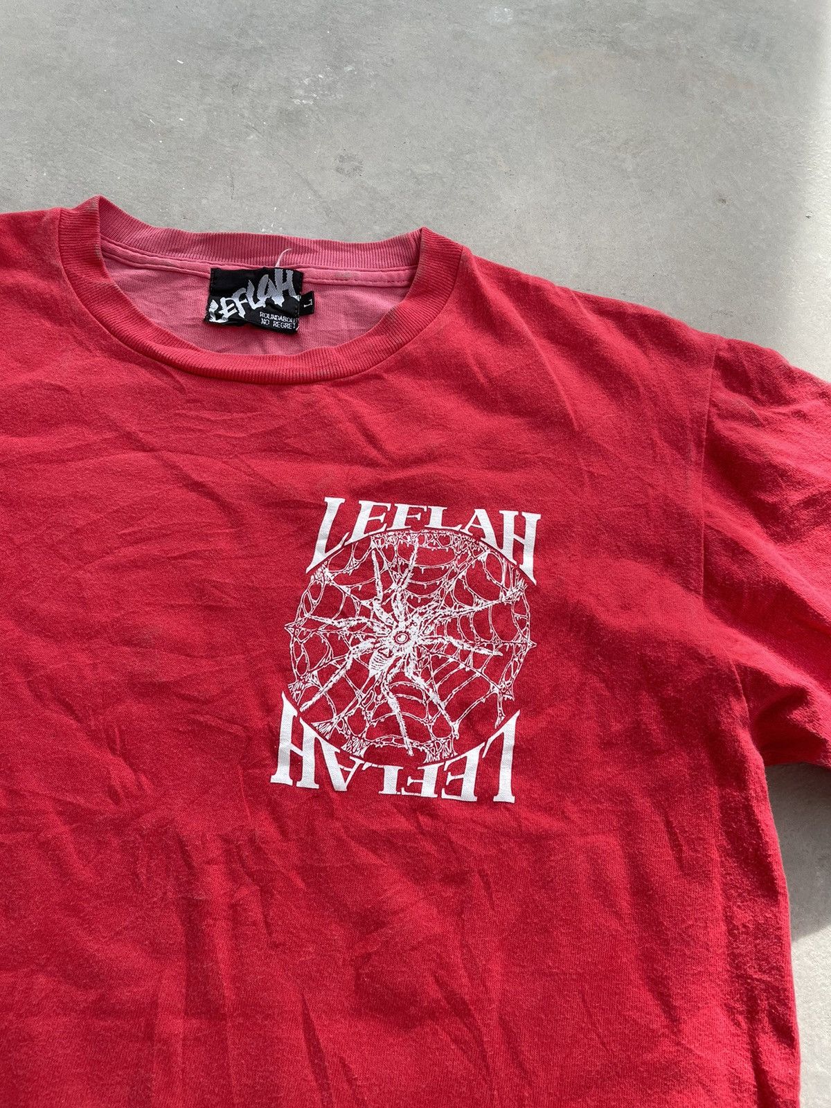 Japanese Brand LEFLAH BLACK WIDOW PRINTED TEE Size US L / EU 52-54 / 3 - 4 Thumbnail