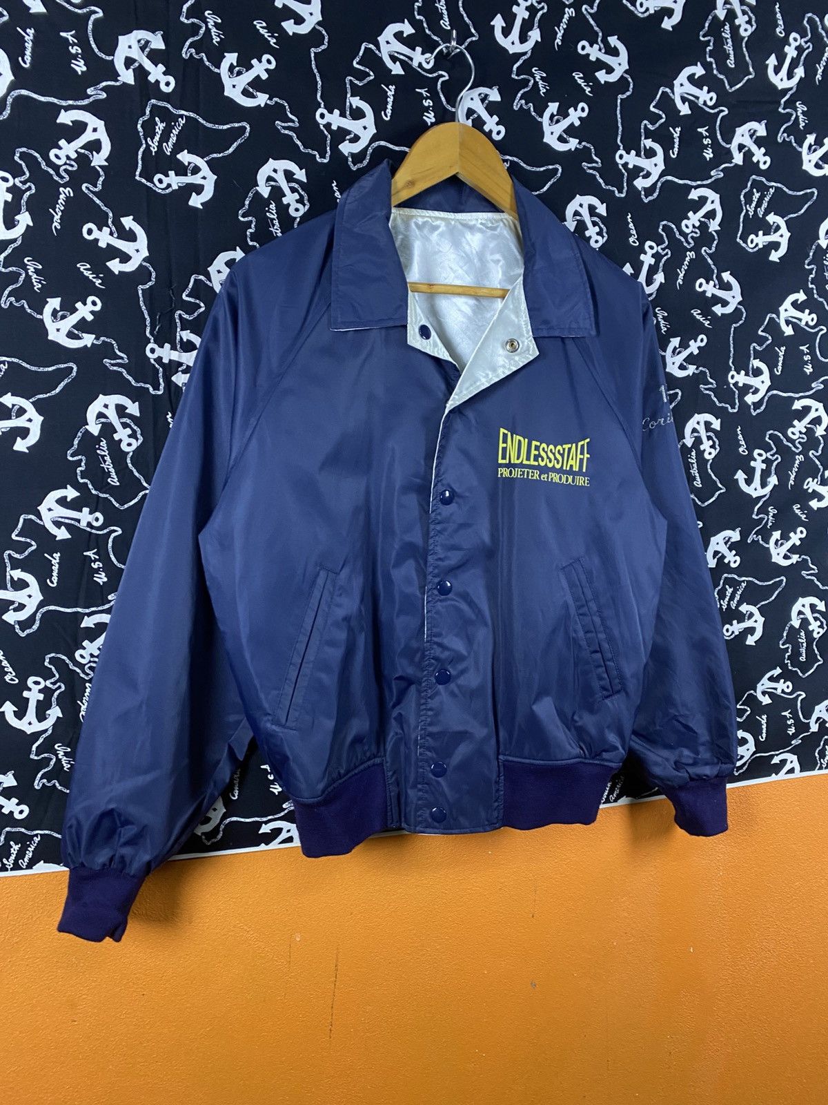 Vintage Endlessstaff Reversible Satin Jacket Science & Technology” Size US S / EU 44-46 / 1 - 7 Thumbnail