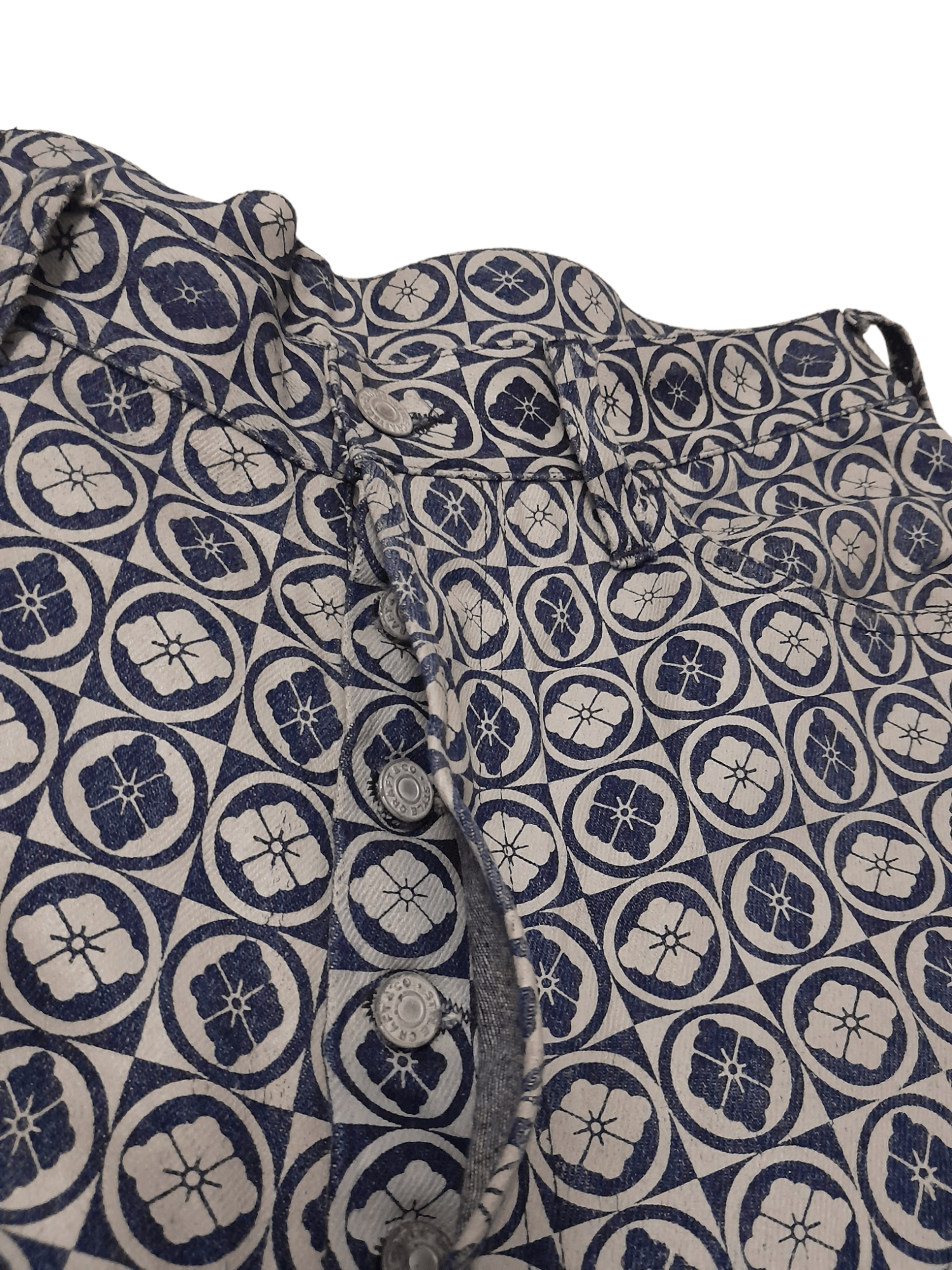 Evisu Evisu Hidehiko Yamane Full Print Denim Ebisu Logo (F301) W34 Size US 34 / EU 50 - 8 Thumbnail