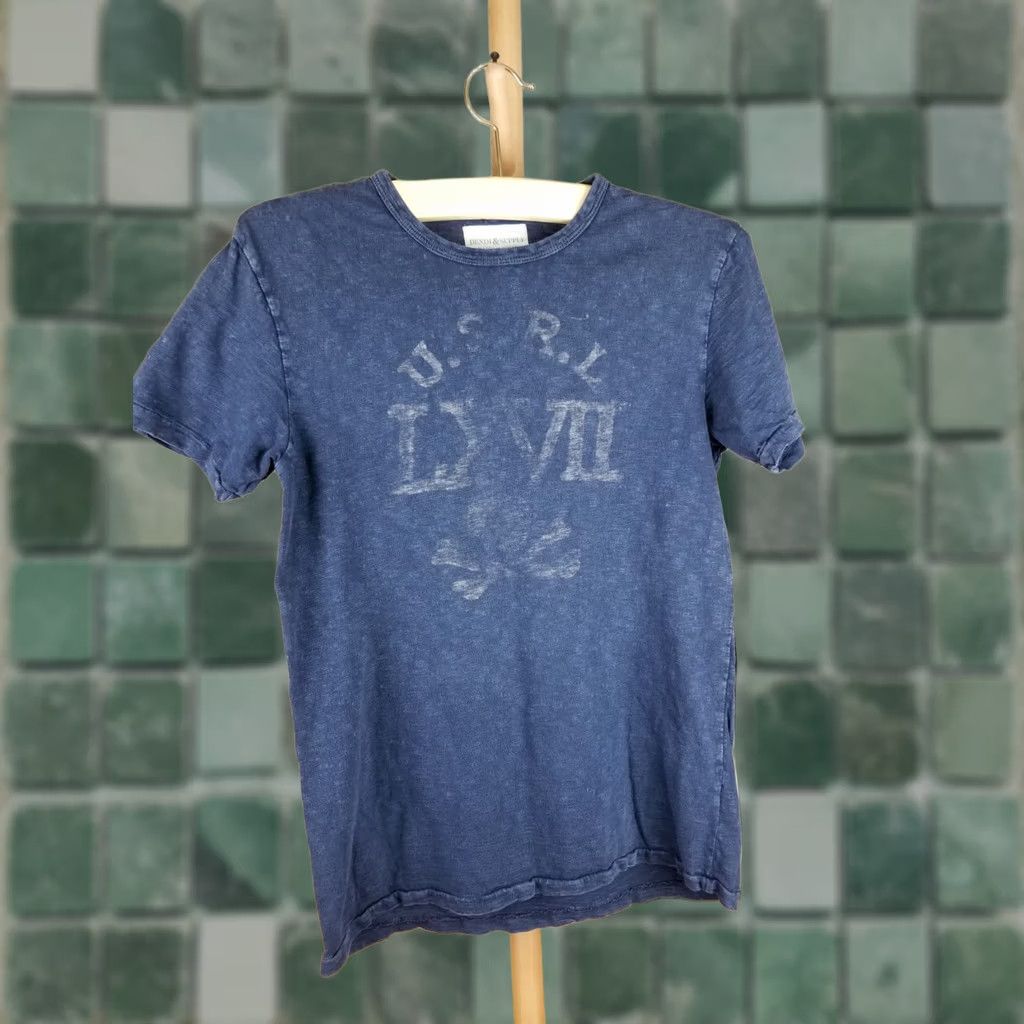 Ralph Lauren VINTAGE RALPH LAUREN DENIM SUPPLY U.S.R.L INDIGO T-SHIRT SZ SMALL Blue Men Size US S / EU 44-46 / 1 - 1 Thumbnail