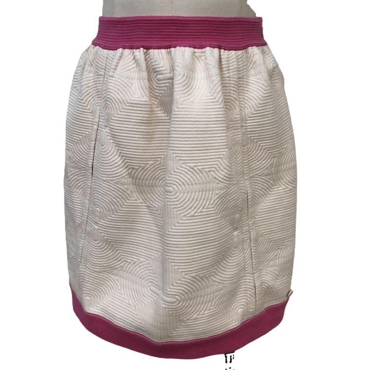 Chanel Chanel Textured Pattern Mini Skirt Size 38 Size 27" / US 4 / IT 40 - 1 Thumbnail