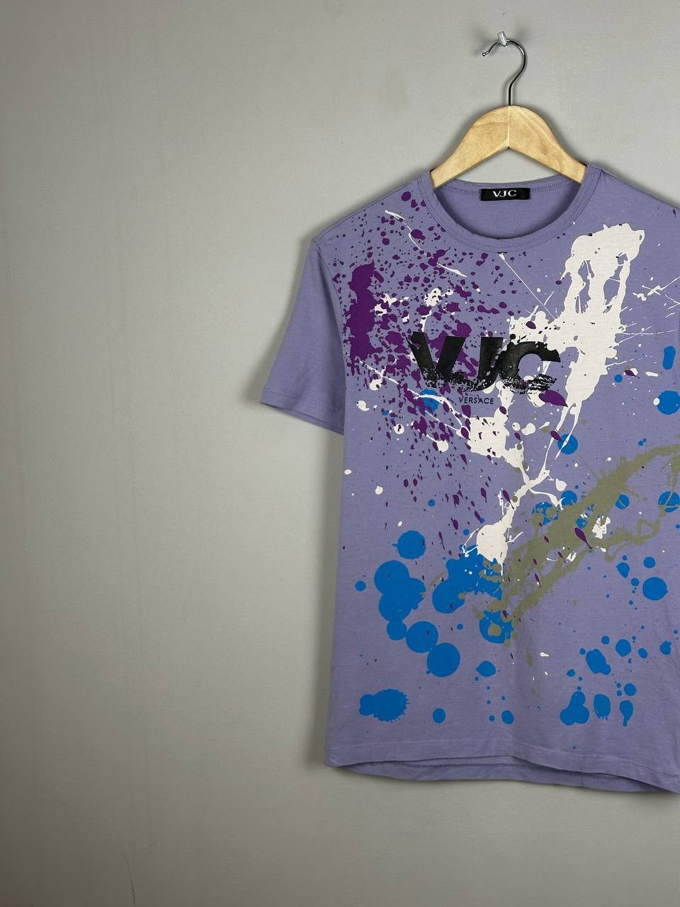 Versace Jeans Couture Versace Jeans Couture Vintage Paint Splatter T Shirt Size L / US 10 / IT 46 - 2 Thumbnail