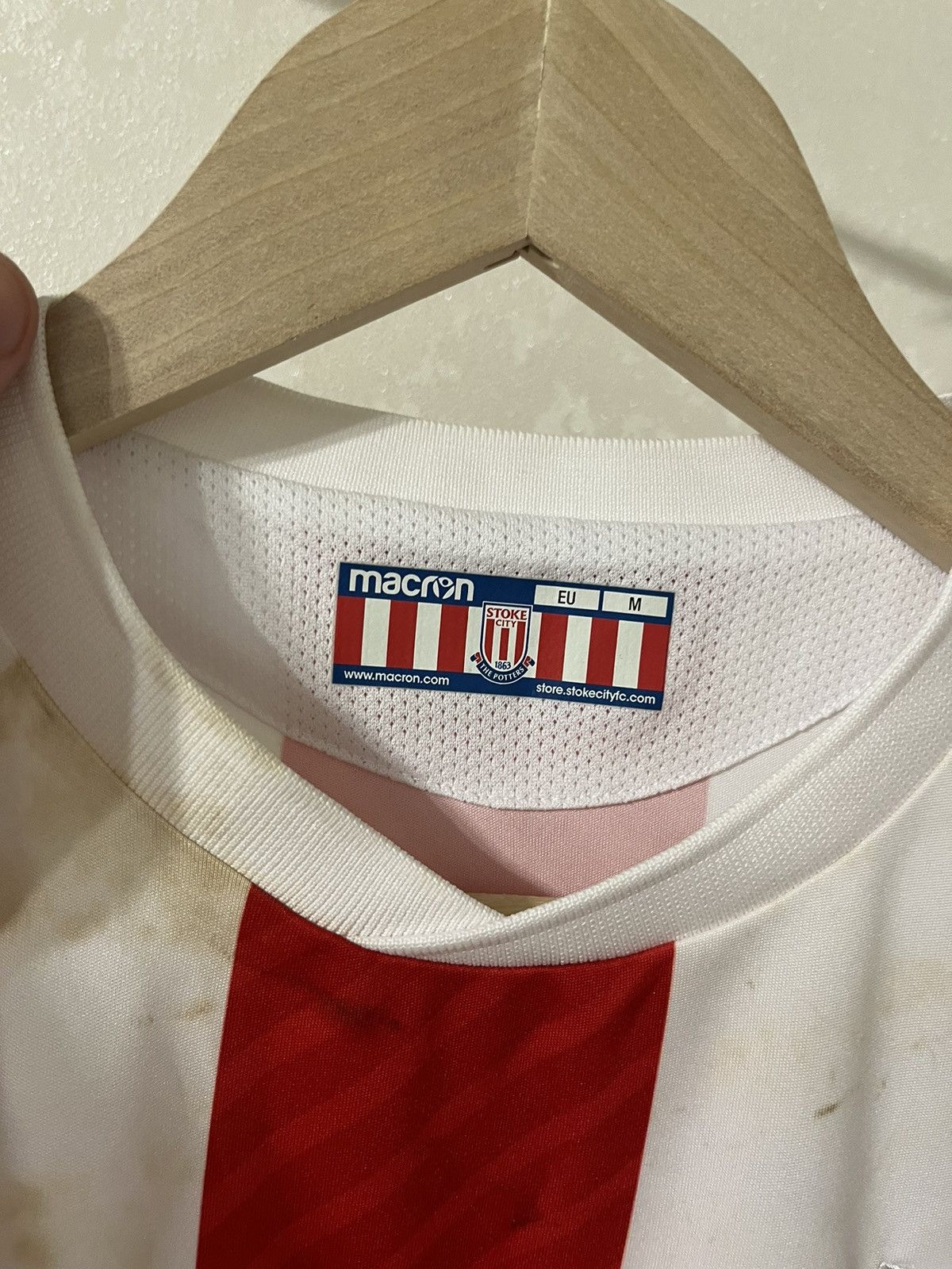 Other Macron Stoke City #21 Duhaney Match Worn Home Jersey Size US M / EU 48-50 / 2 - 3 Thumbnail