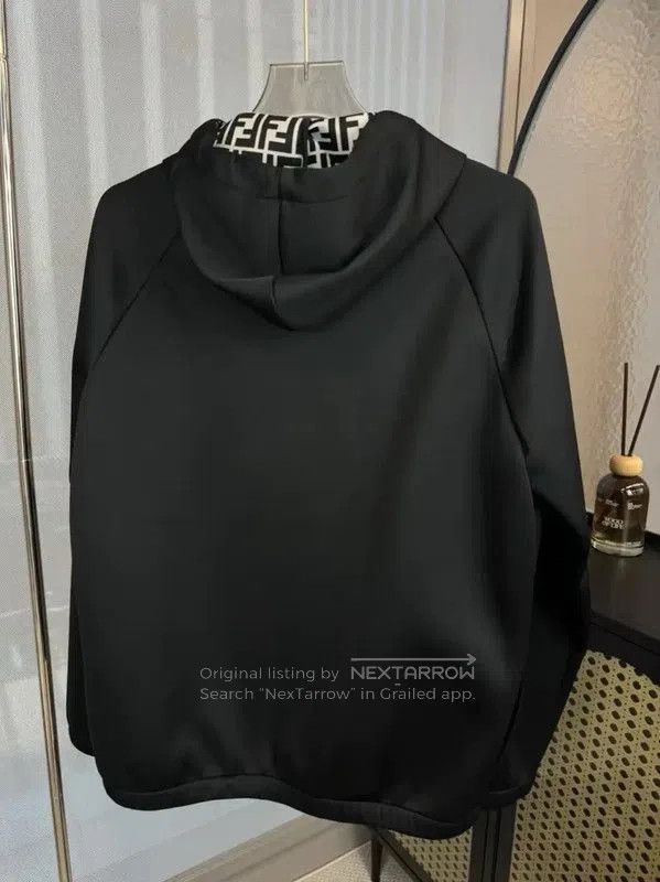 Fendi Fendi Men's Black Polyester Hooded Jacket . Size US L / EU 52-54 / 3 - 2 Thumbnail