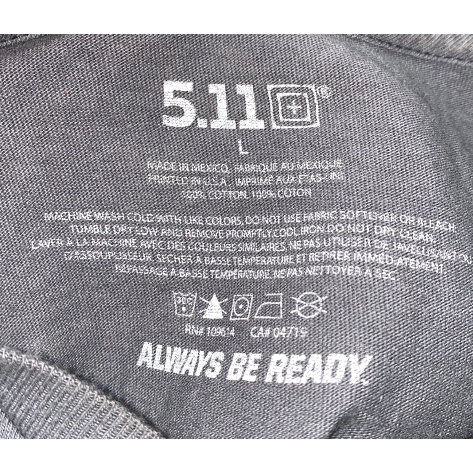 Vintage 5.11 Tactical Men’s T-Shirt Gray Guns 2nd Amendment Short Sleeve Size L Size US L / EU 52-54 / 3 - 5 Thumbnail