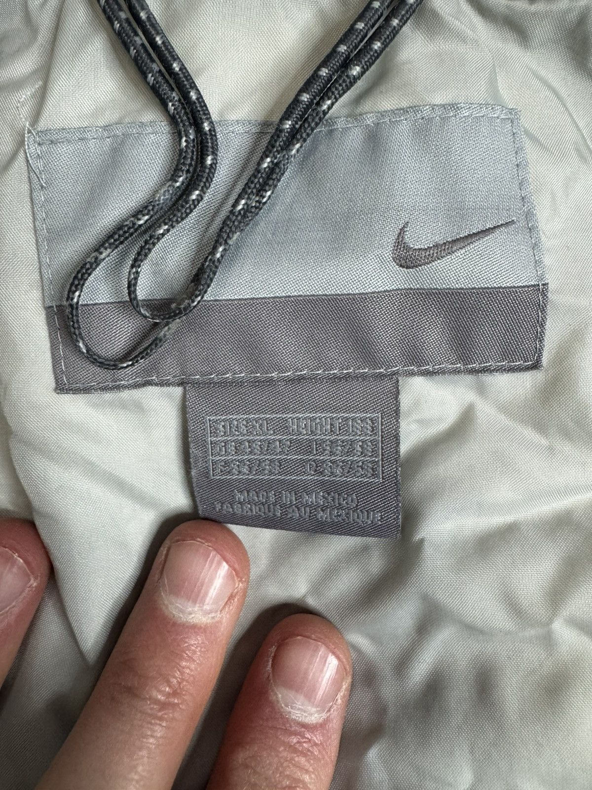 Nike × Vintage Vintage 90s Nike Black Puffer Down Jacket Mini Swoosh Logo Size US XL / EU 56 / 4 - 9 Thumbnail