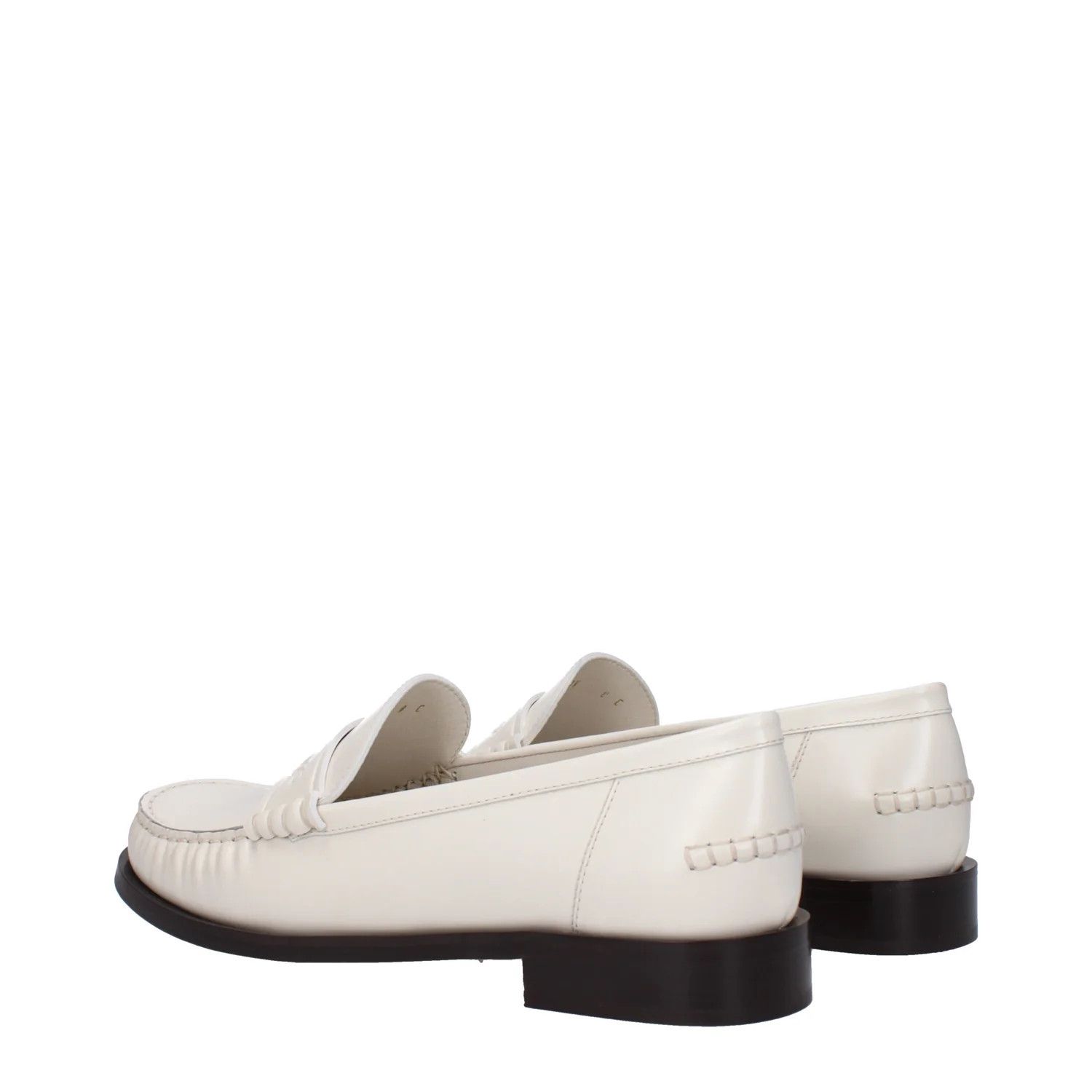 Salvatore Ferragamo ob1o1e1224 Leather Loafers in White Size US 8 / IT 38 - 4 Thumbnail