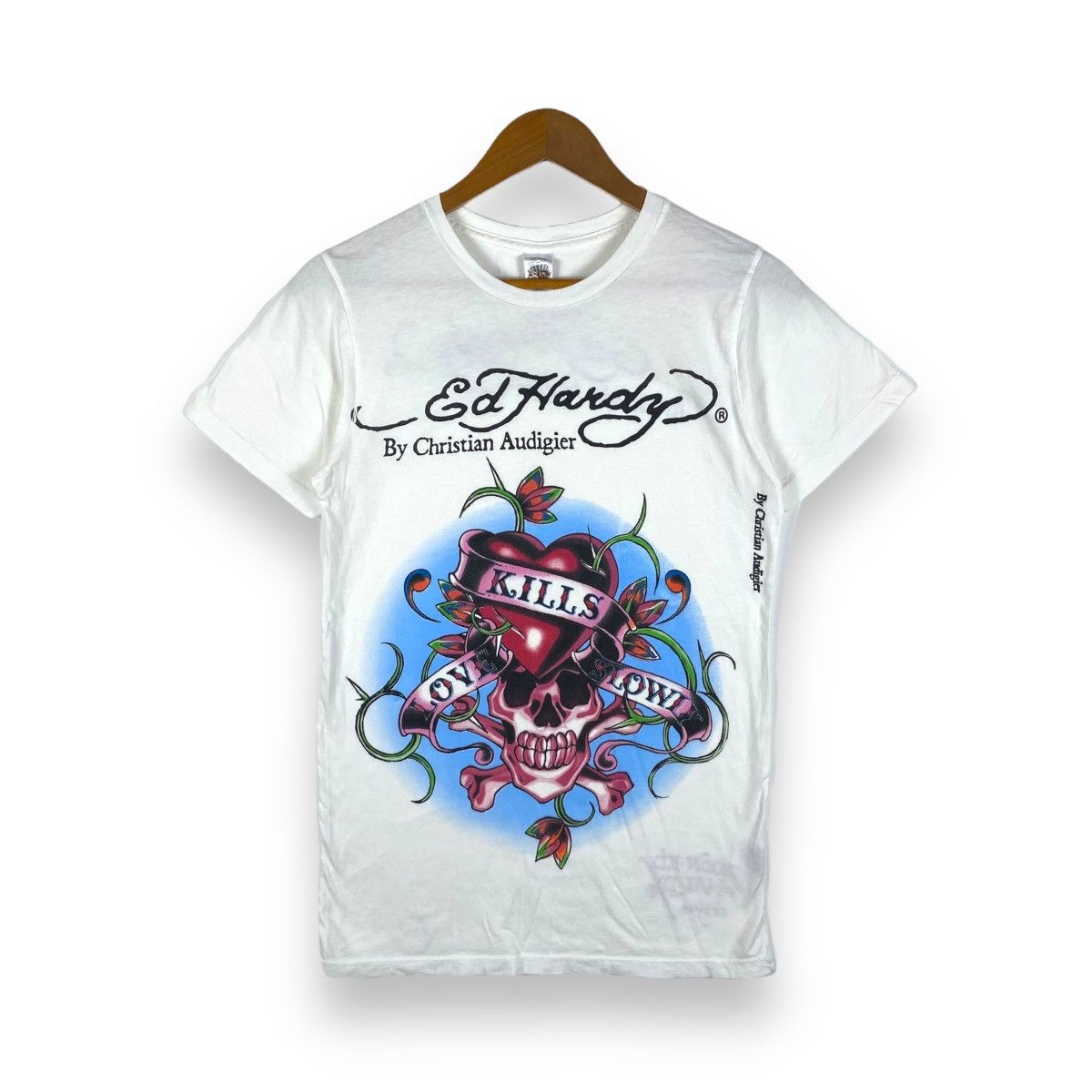 Christian Audigier ED HARDY By Christian Audigier Skull Tattoo Tee Shirt Size S / US 4 / IT 40 - 1 Thumbnail