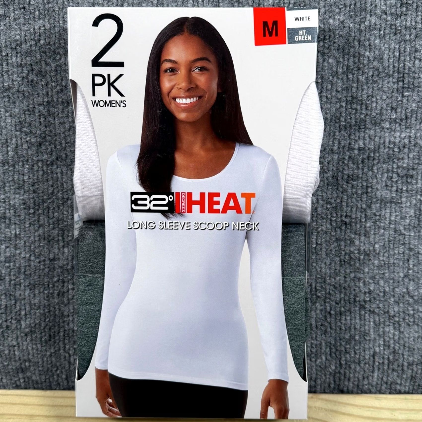 Vintage 32 Degrees Heat Womens M Long Sleeve Scoop Neck Thermal T-Shirt 2 Pk Normcore Neutral Size ONE SIZE - 7 Thumbnail