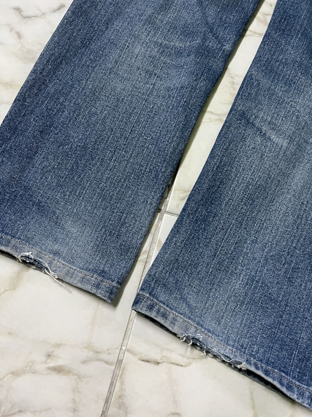Beauty Beast × Edwin 💥Baggy💥Vintage Edwin Made In Japan Distress Jean Size US 30 / EU 46 - 9 Thumbnail