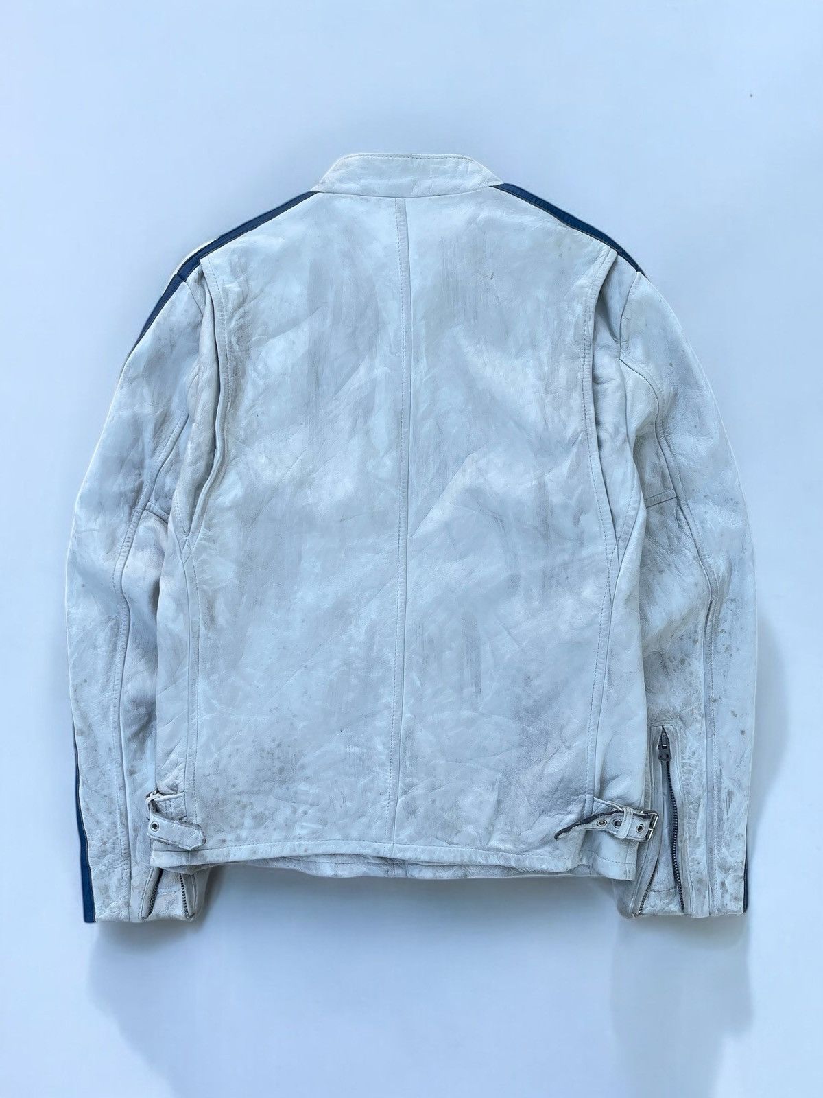 Genuine Leather × Schott 🔥Vintage Schott Classic Sheep Leather Racer Jacket Size US L / EU 52-54 / 3 - 3 Thumbnail
