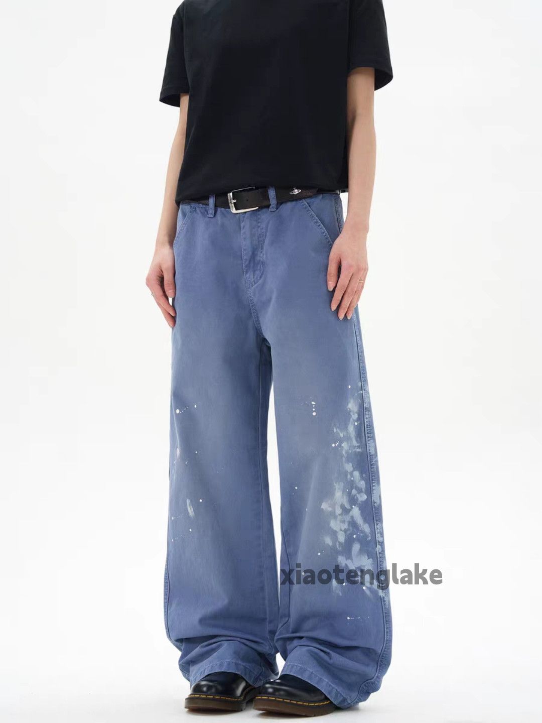 Designer × Japanese Brand × Vintage washed faded loose baggy carpenter paint work pants Size US 32 / EU 48 - 1 Thumbnail