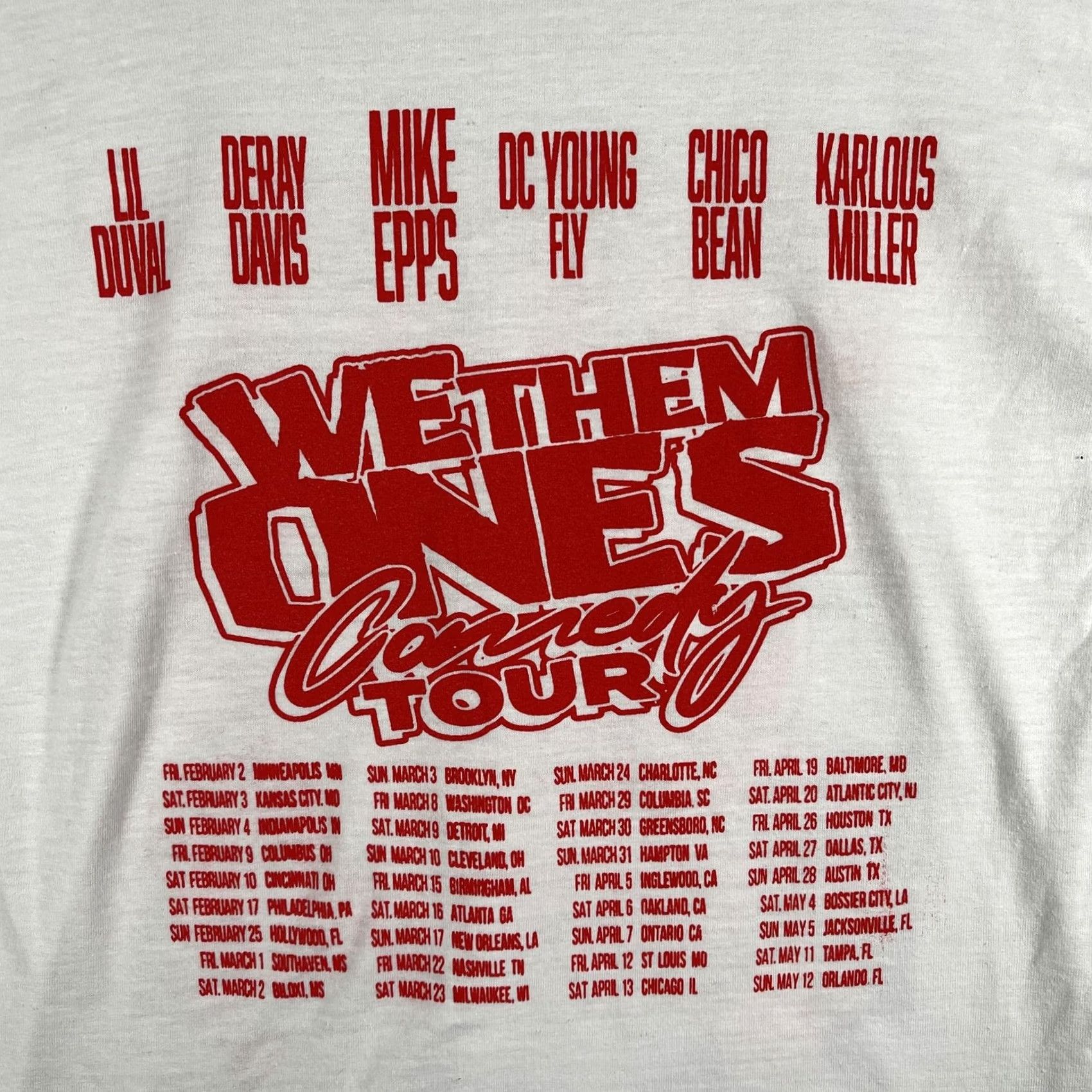 Gildan We Them Ones Comedy Tour 2024 Shirt Mens Large White Mike Epps DC Young Fly Size US L / EU 52-54 / 3 - 4 Thumbnail