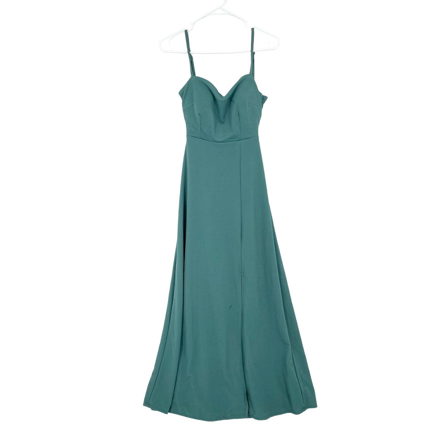 Other Birdy Grey Spaghetti Strap Tie Back Bridesmaid Dress XS Size XS / US 0-2 / IT 36-38 - 1 Thumbnail