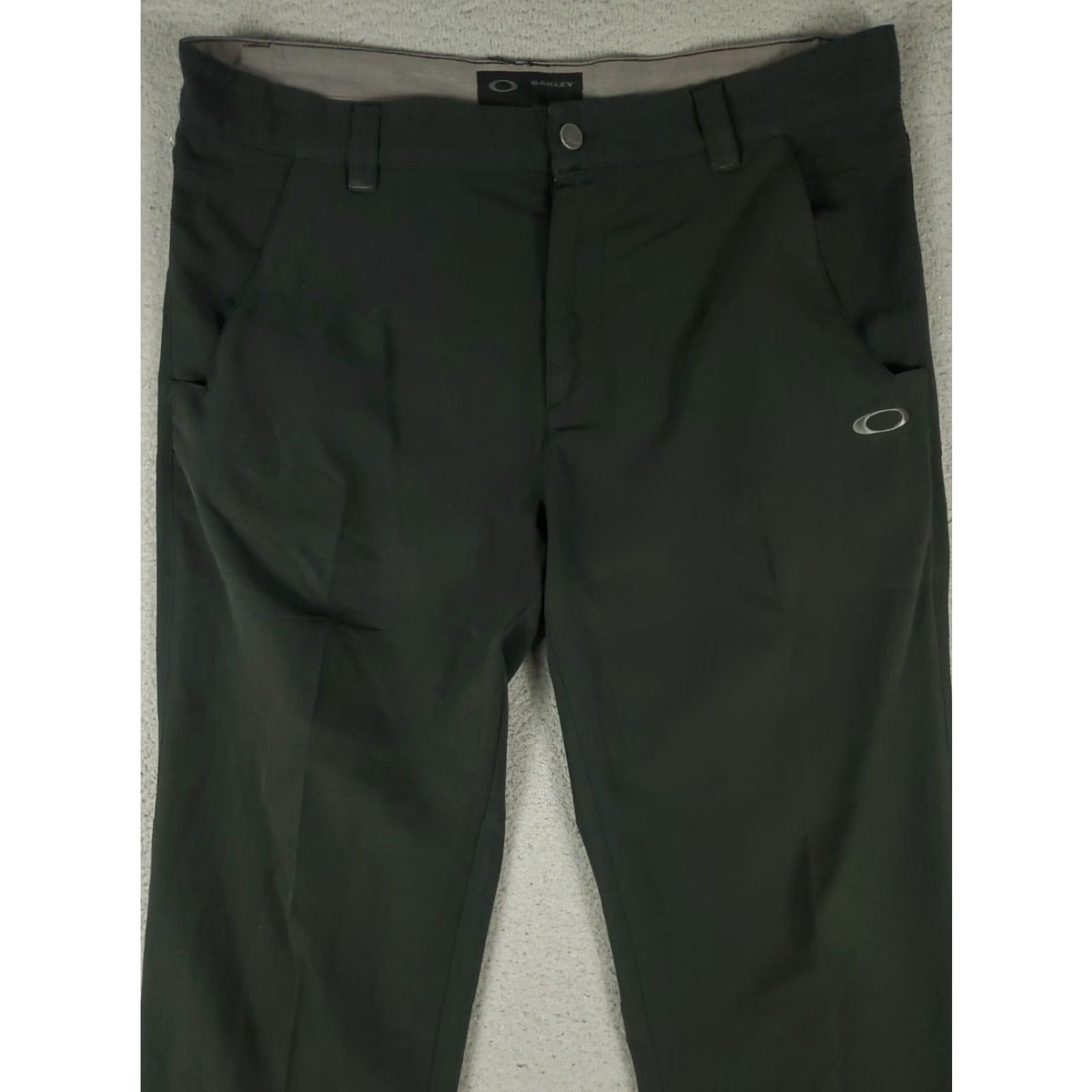 Oakley Oakley Chino Pants Mens Size 36x32 Black Flat Front Comfort Trousers Size US 36 / EU 52 - 2 Thumbnail