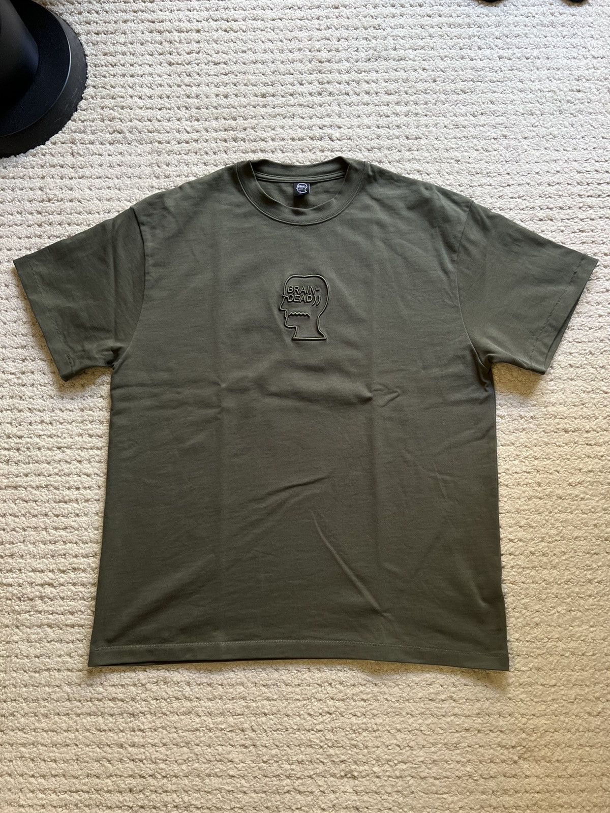 Brain Dead Brain Dead Heavyweight Tonal “Logo Head” Embroidered T-Shirt Size US L / EU 52-54 / 3 - 1 Thumbnail