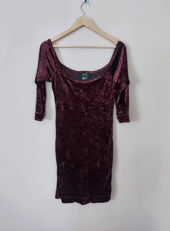 Vintage Hobbs vintage velvet dress L Size L / US 10 / IT 46 - 4 Thumbnail