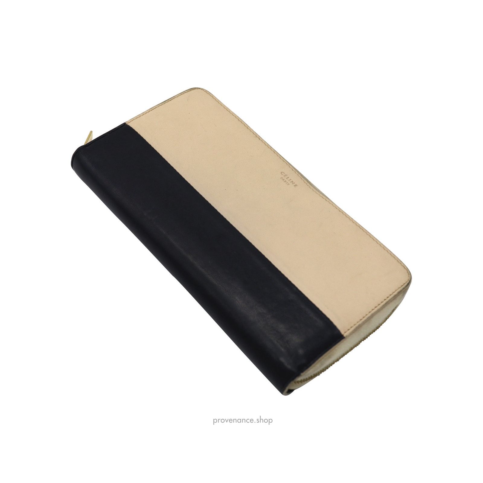 Celine 🔴 Celine Multifunction Zip Wallet - Beige/Navy Size ONE SIZE - 4 Thumbnail